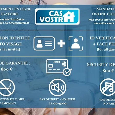 - Casa Vostra - Caution 800 Eur & Id Requises - Julien Centre-gare